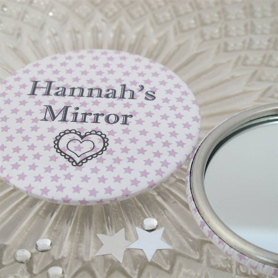 personalised pocket mirror by edamay