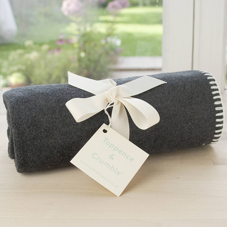 fleece baby blanket naturals collection by tuppence and crumble