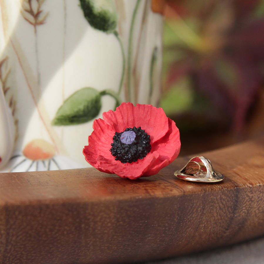 poppy lapel pin by good intentions