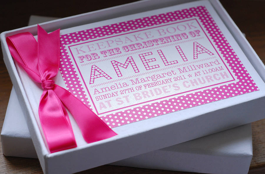 personalised baby guest book by mooks design