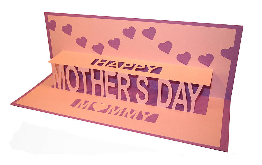 happy mother's day personalised pop up card by ruth springer design | notonthehighstreet.com