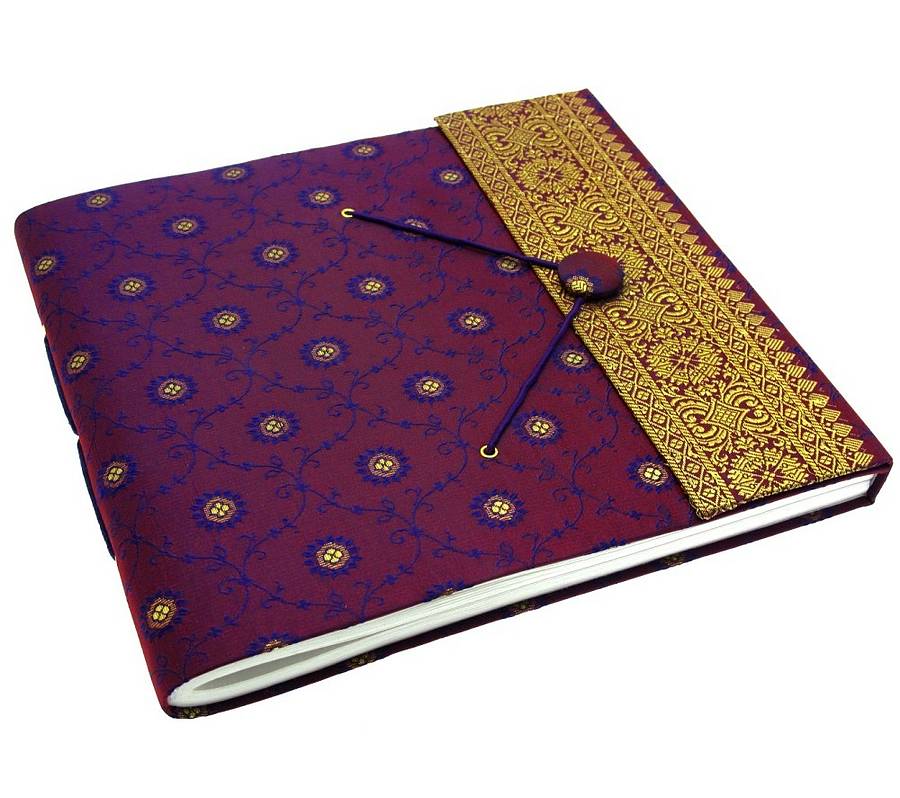 Handmade Large Sari Photo Album Or Scrapbook By Paper High 