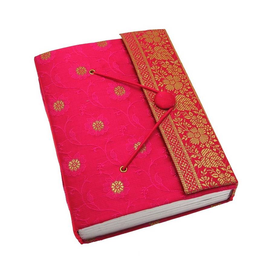 handmade large sari journal by paper high