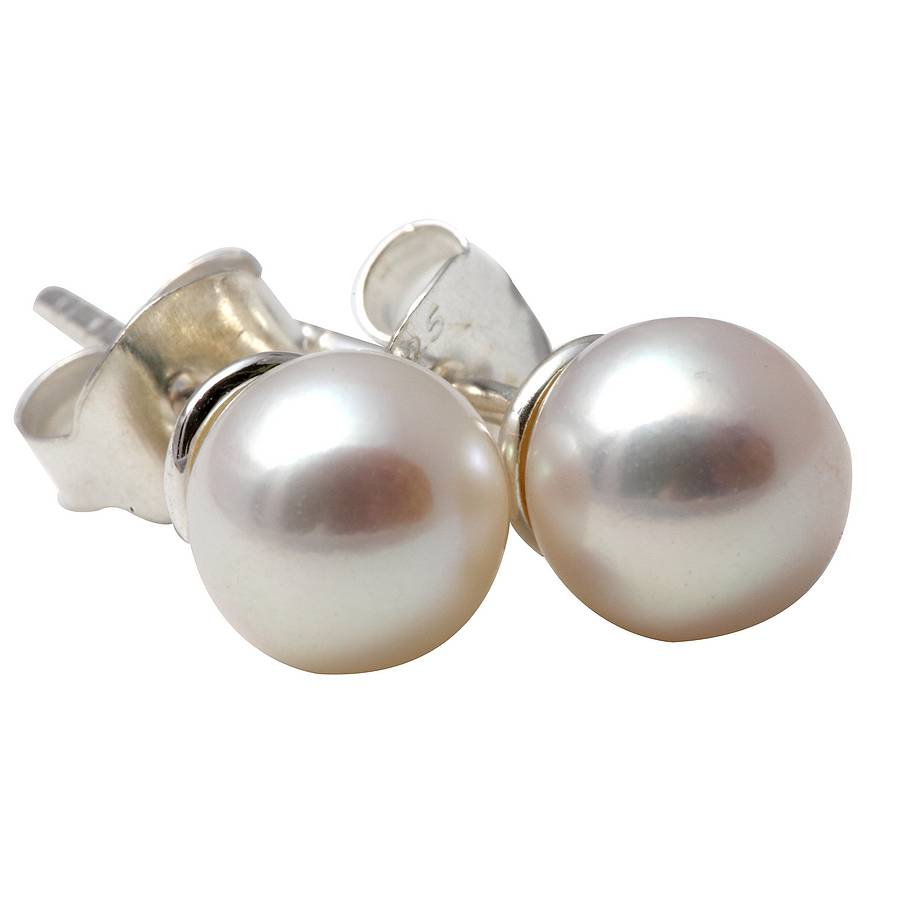 classic pearl ear studs by joy everley