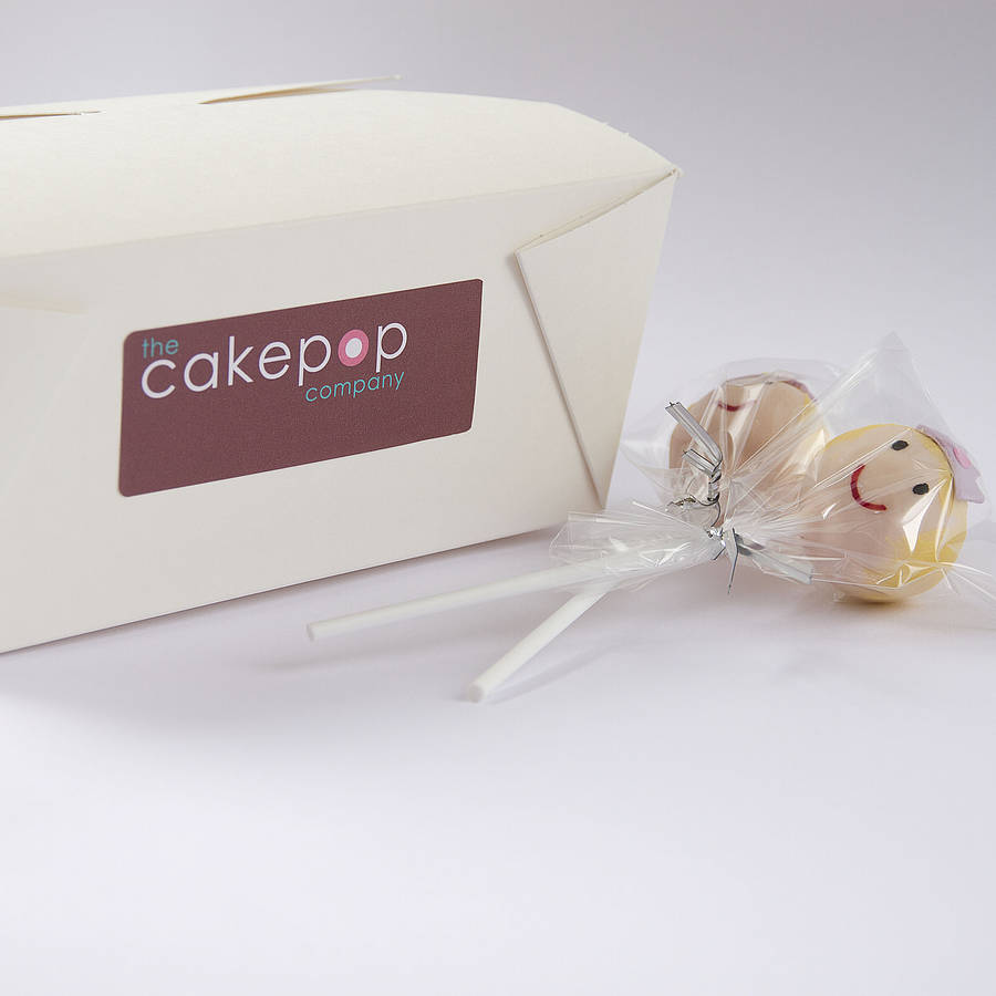 eight princess cake pops by the cake pop company