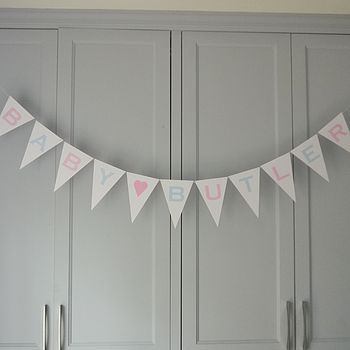 personalised new baby bunting by daisyley designs | notonthehighstreet.com