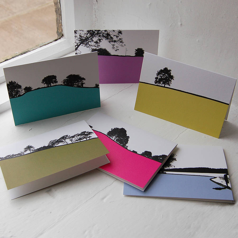 rural landscape greeting cards by the art rooms | notonthehighstreet.com