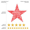 christmas phrase stars by the bright blue pig | notonthehighstreet.com
