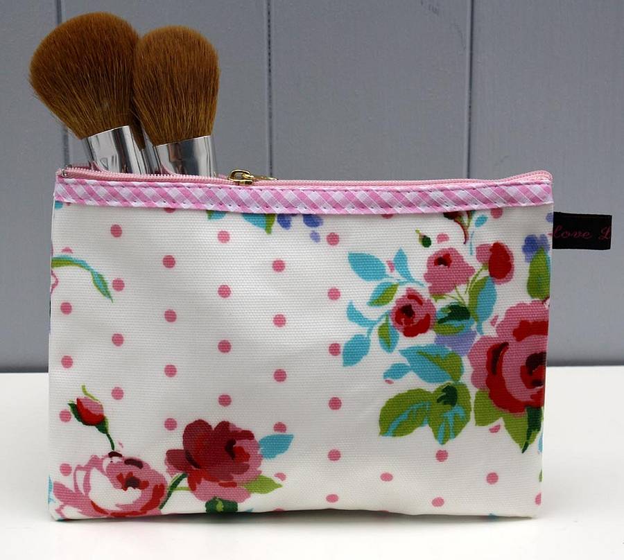 Oilcloth Vintage Inspired Cosmetic Bag By Love Lammie Co