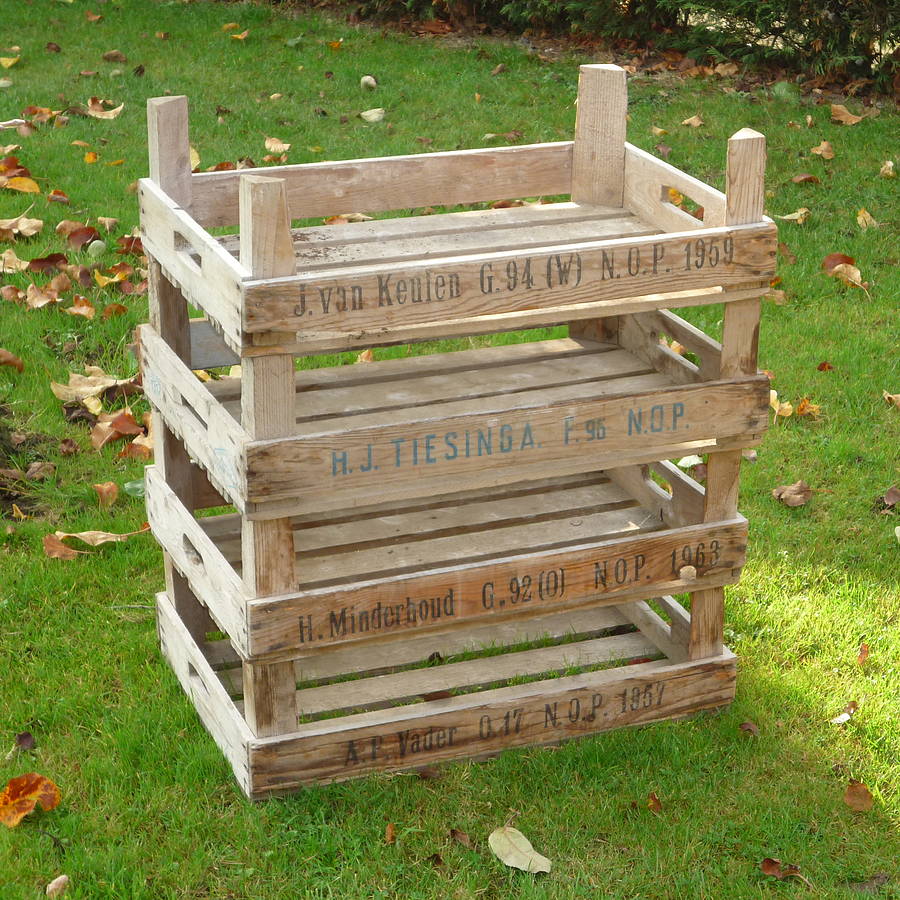vintage dutch potato crate by vintage crates