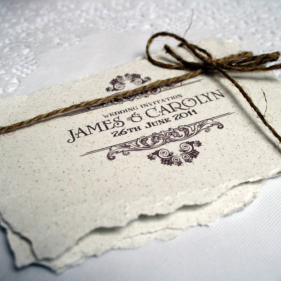 Wedding invitations with style