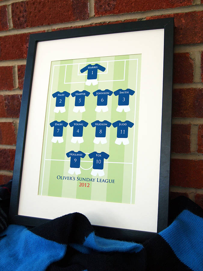 kids personalised football kit