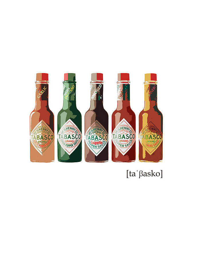 hot sauce pop art styled art or canvas print by i love art london