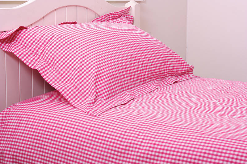 gingham duvet sets, four colours available by babyface