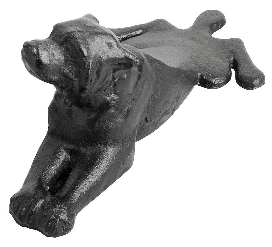 cast iron dog door stop by ella's kitchen company ltd