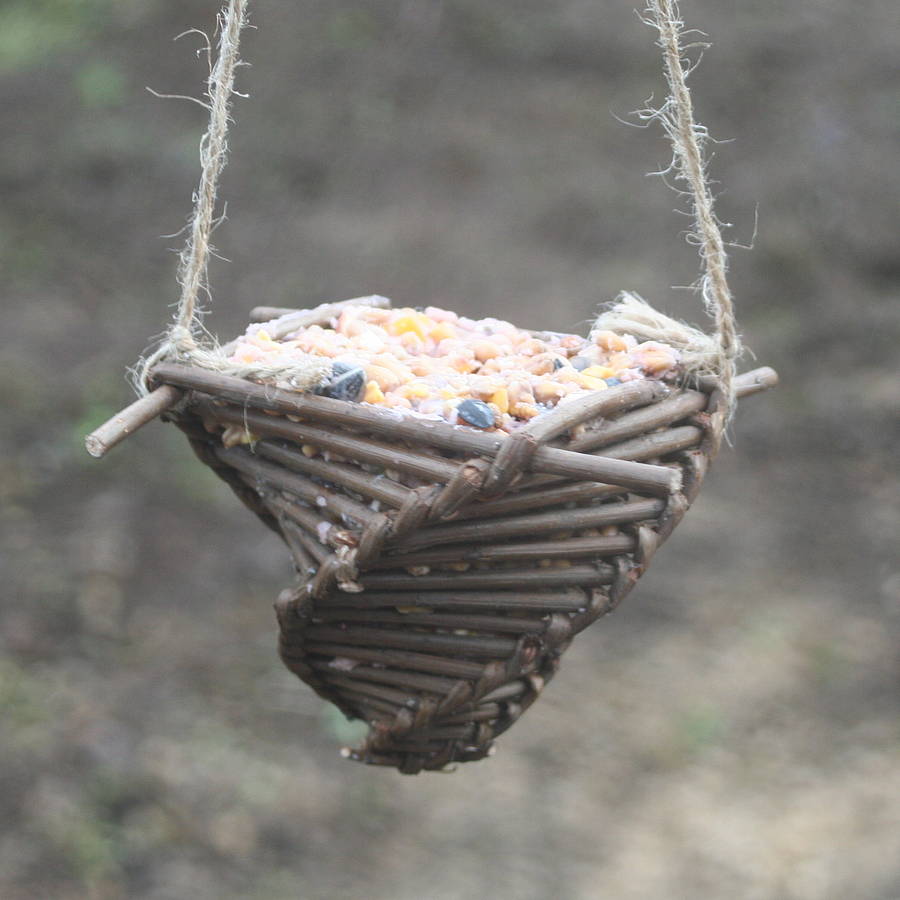 hand woven willow bird feeder by wudwerx