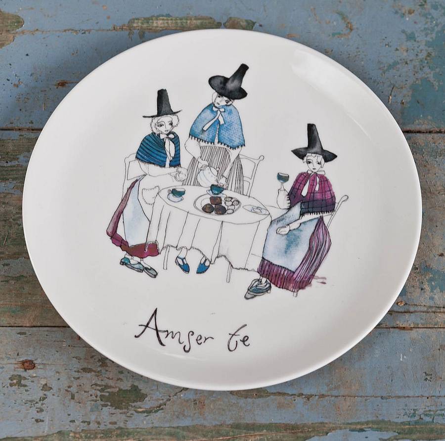 'amser te' tea time plate by bodlon