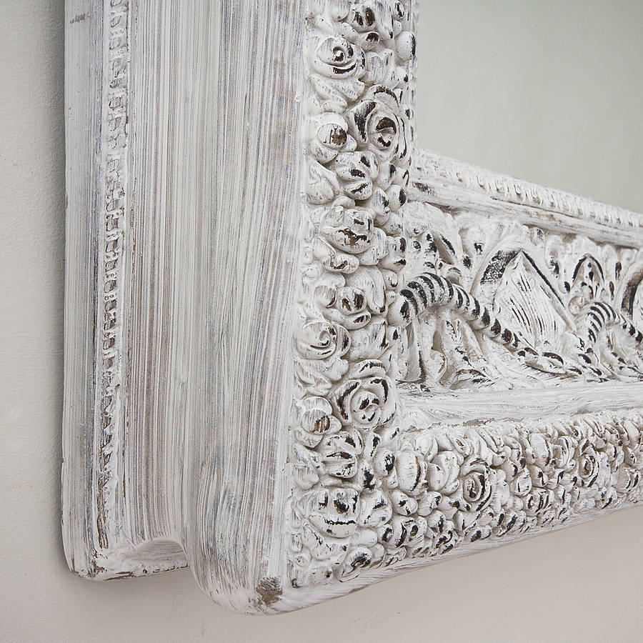 carved white shabby chic mirror by decorative mirrors online notonthehighstreet com carved white shabby chic mirror by decorative mirrors online notonthehighstreet com