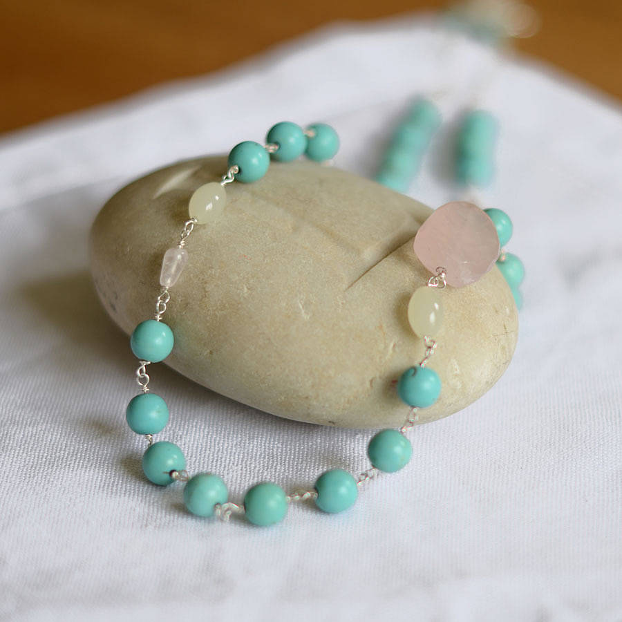 Long Turquoise Necklace By Adela Rome Notonthehighstreet Com