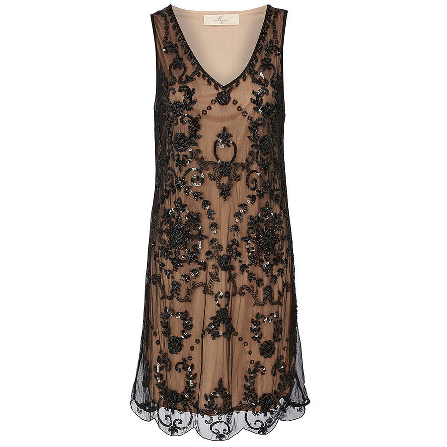 Beaded flapper dress