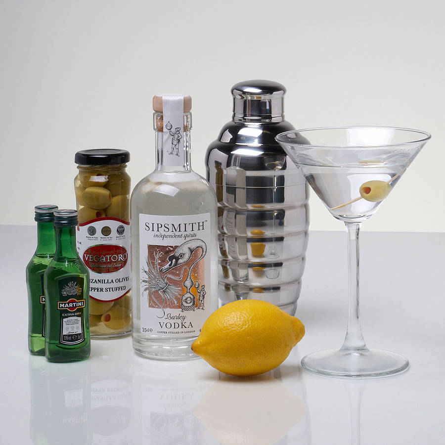 martini cocktail kit by whisk hampers