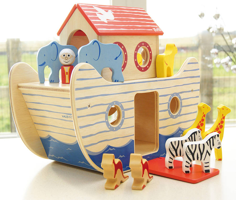Wooden Noahs Ark Toy By Jammtoys