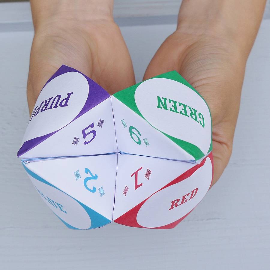 Paper fortune tellers
