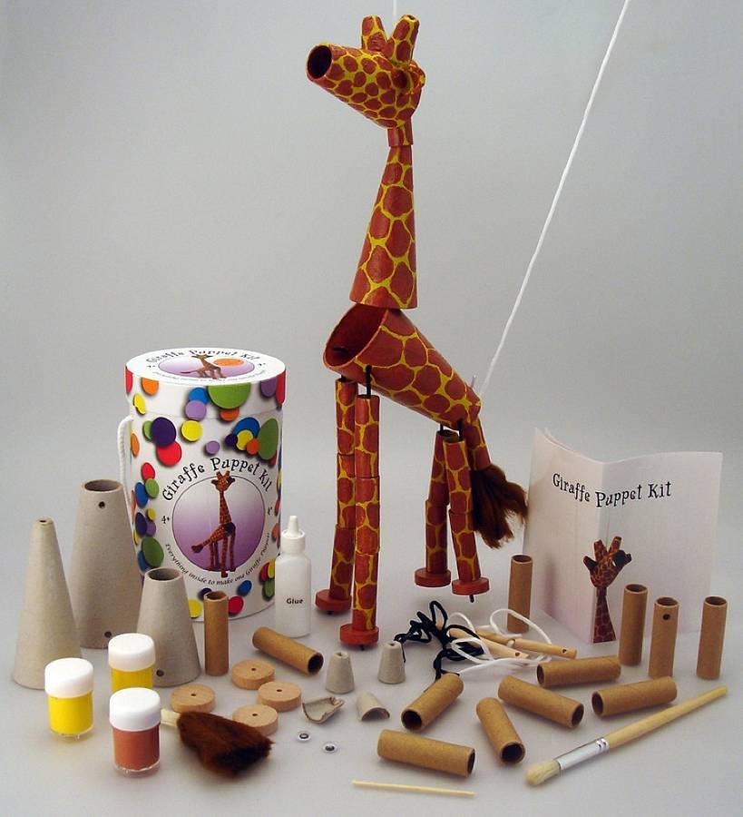 animal puppet kit by oskar & catie