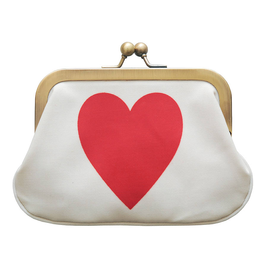 heart coin purse by alphabet bags | 0