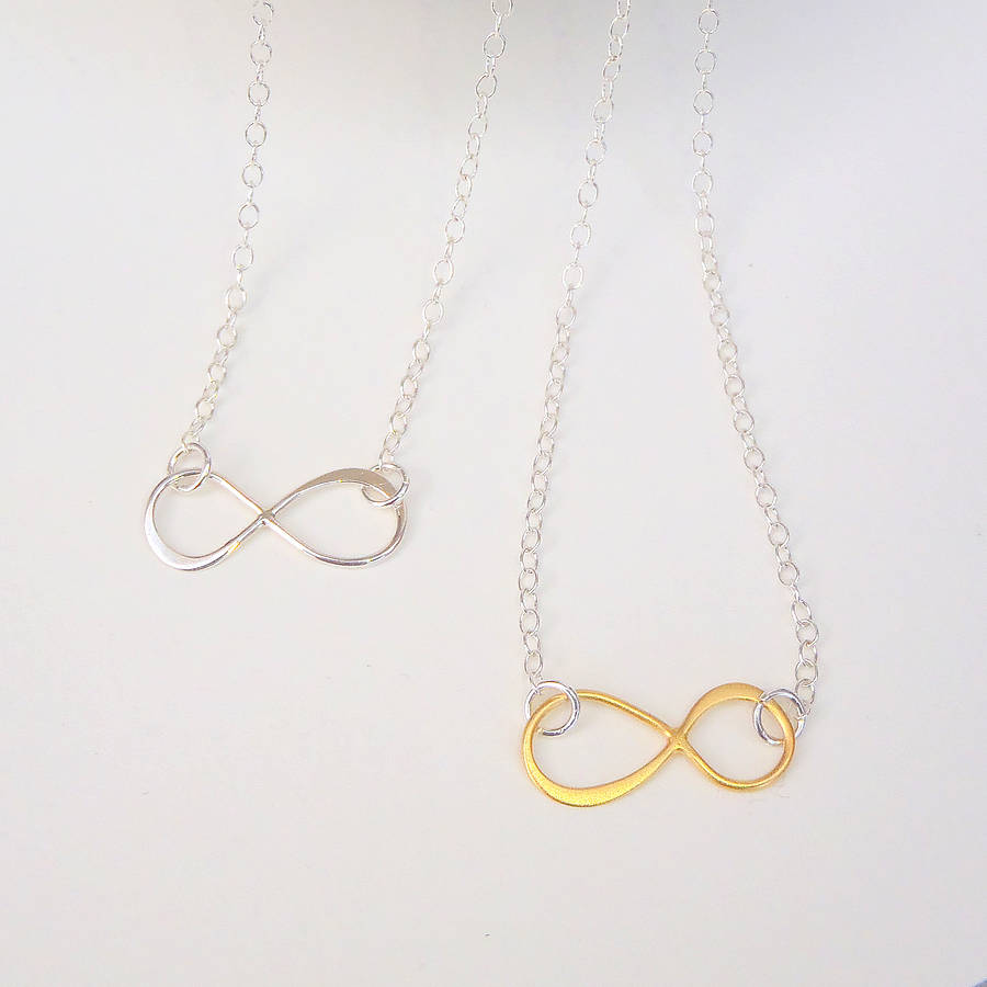sterling silver infinity necklace by evy designs