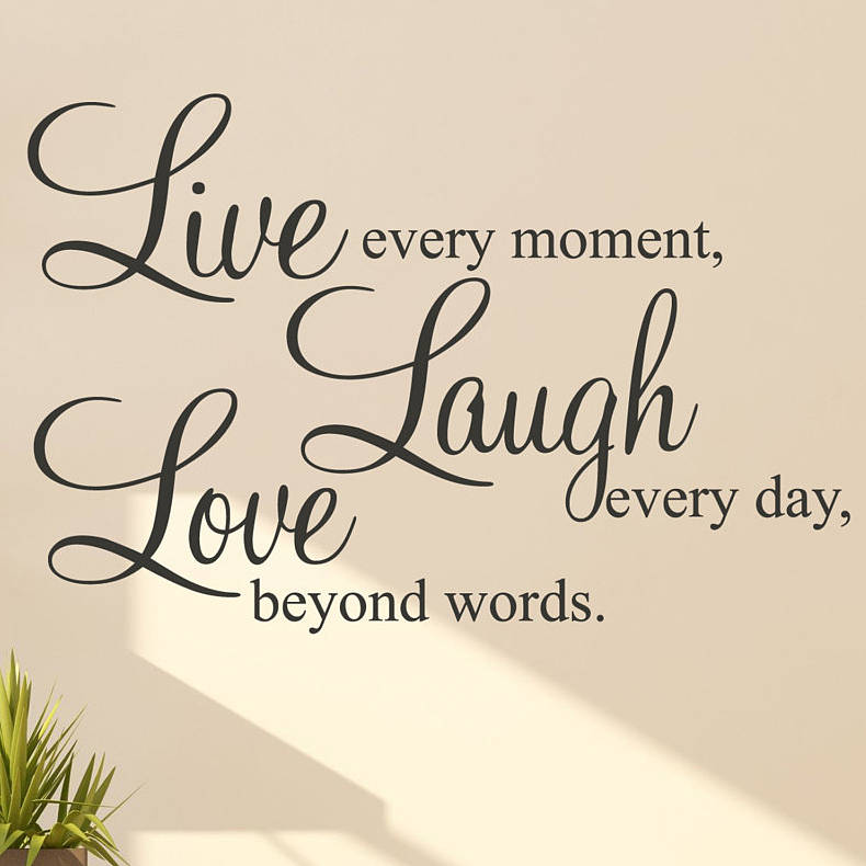Live Laugh Love Wall Stickers Quotes By Parkins Interiors