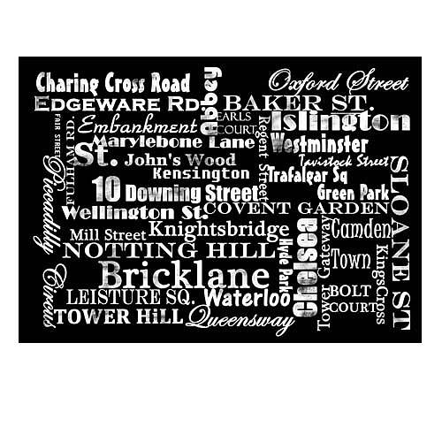 typography of london street names by indira albert