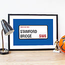 personalised football team poster by a piece of | notonthehighstreet.com