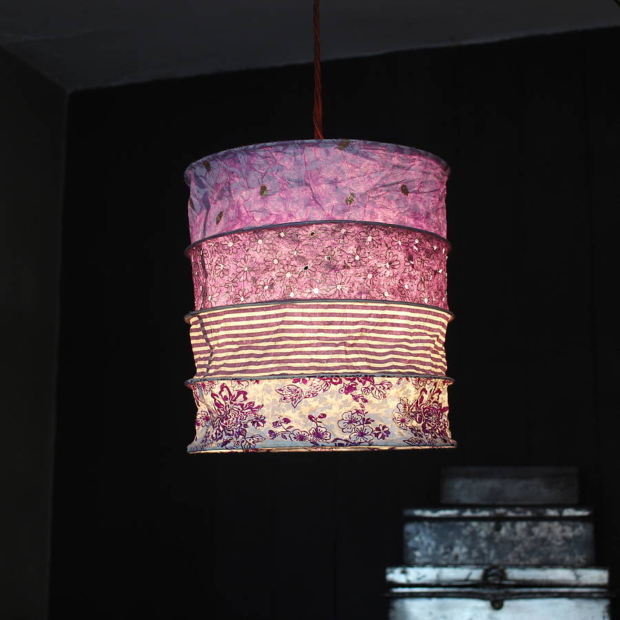 handmade paper lampshade by discover attic.