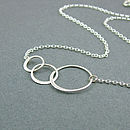 Sterling Silver Eternity Circle Necklace By Wished For