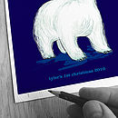 personalised polar bear