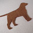 labrador dog door mat by stubble mat | notonthehighstreet.com