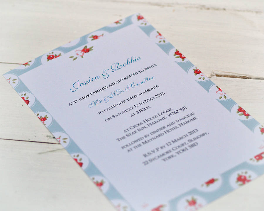 Personalized wedding invitations uk