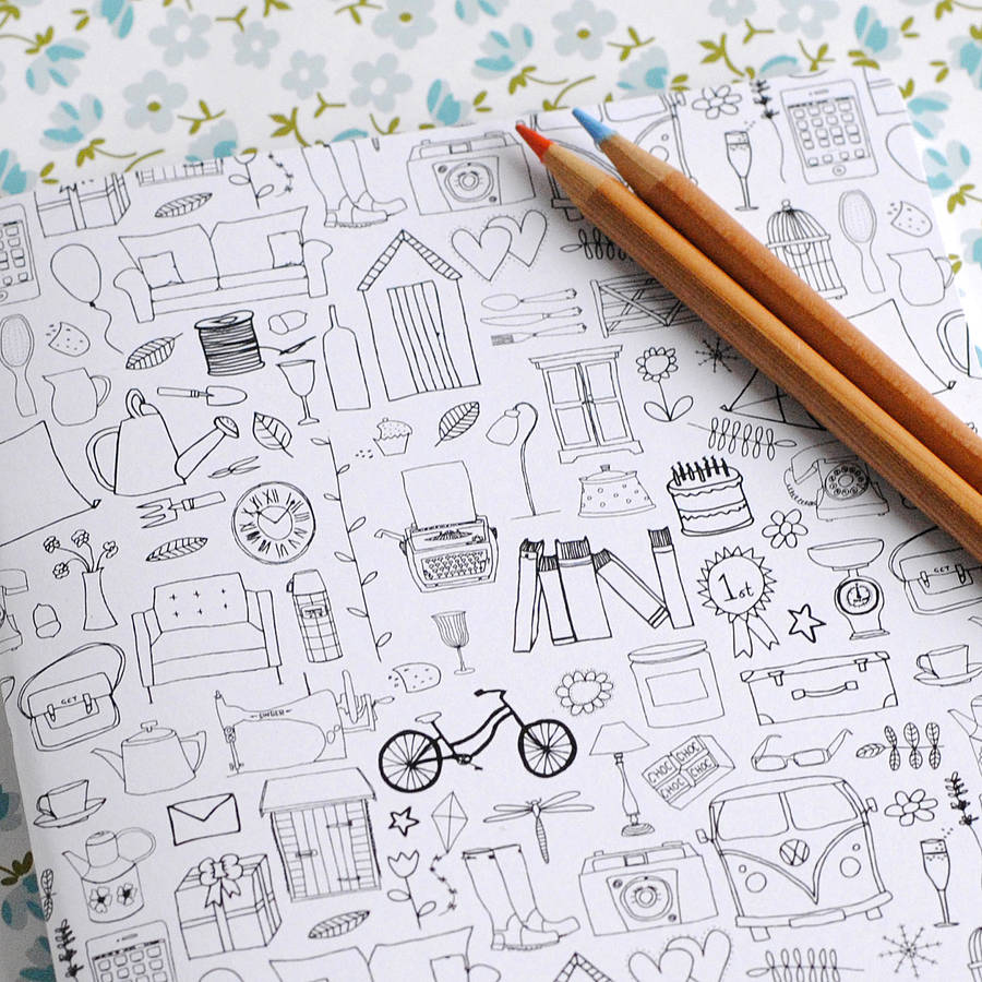 black and white illustrated notebook by the green gables