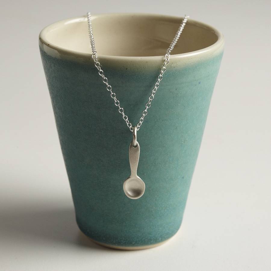 silver spoon necklace by lily charmed