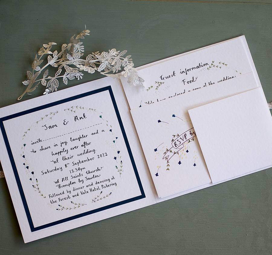 personalised fairytale wedding invitation by victoria