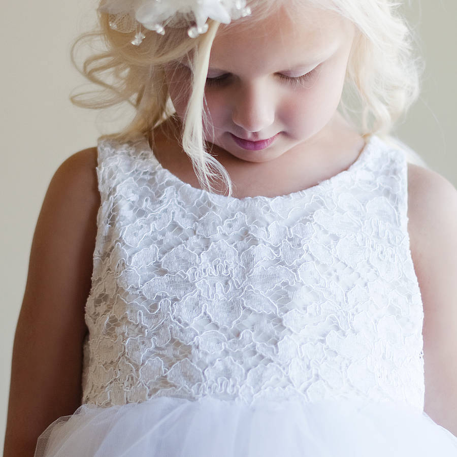 Lace Flower Girl Dress By Gilly Gray