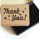’thank you’ rubber stamp by lollipop designs | notonthehighstreet.com
