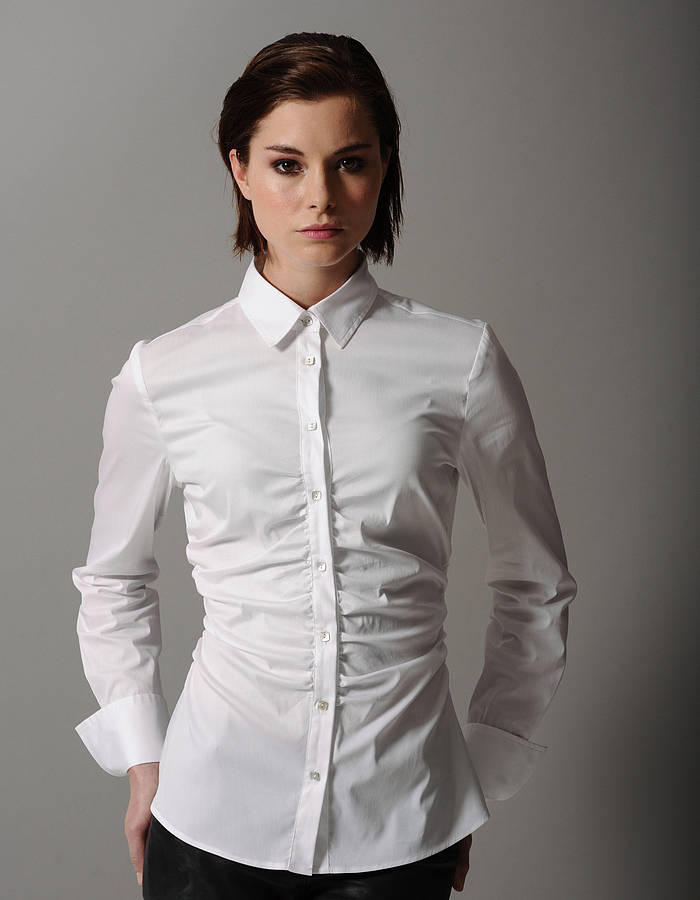 ivory fitted shirt