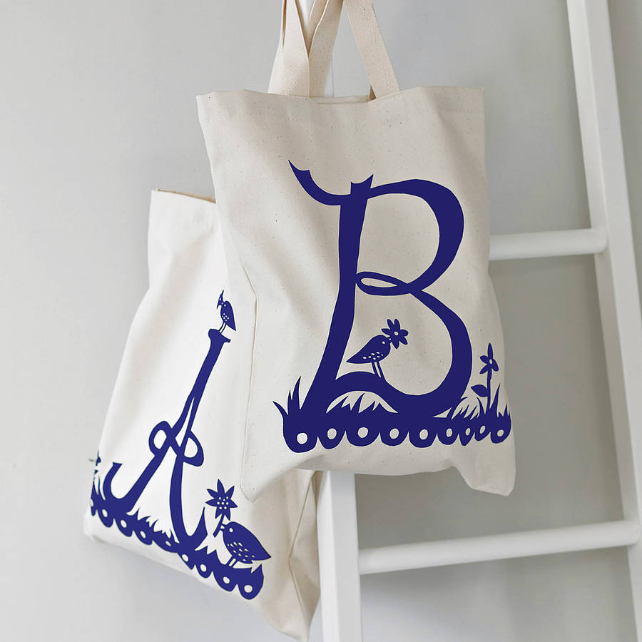 rob ryan for alphabet bags initial tote bag by alphabet bags | www.bagssaleusa.com