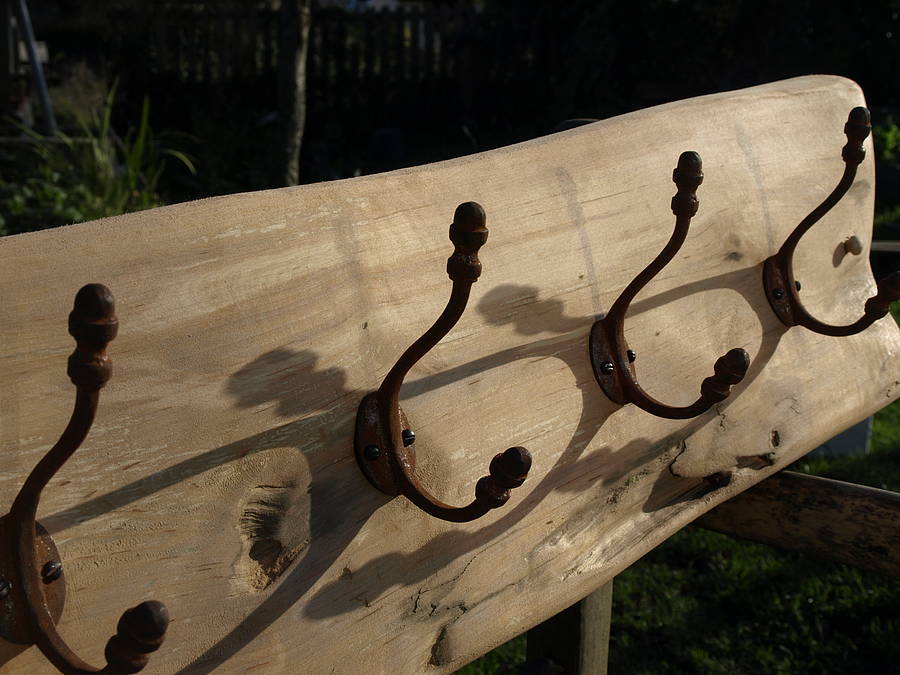 driftwood coat rack with acorn hooks by seagirl and magpie
