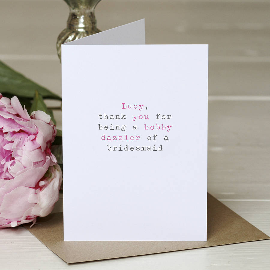 Personalised Bobby Dazzler Greetings Card By Slice Of Pie Designs Notonthehighstreet Com