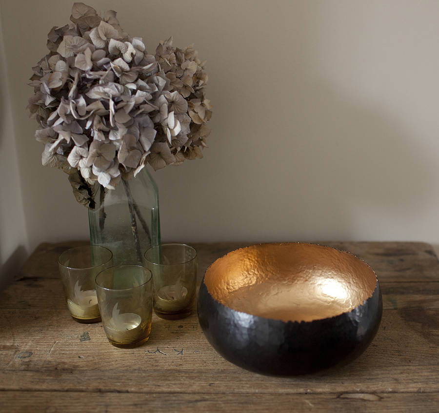 decorative copper bowl by homestead store