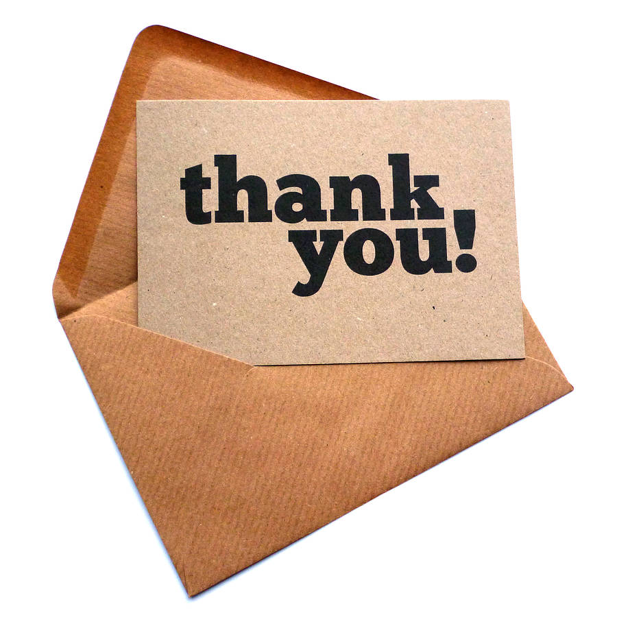 set of 12 thank you postcard note cards by dig the earth