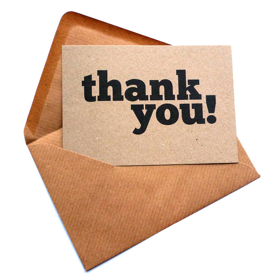 Set Of 12 Thank You Postcard Note Cards By Dig The Earth 